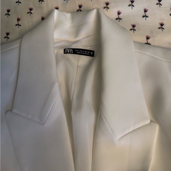 Zara White Mini Dress Blazer Dress Size S - Picture 10 of 14